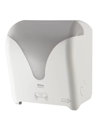 Фото №1 - VEIRO: Диспенсер для полотенец в рулонах POD2 пластик белый