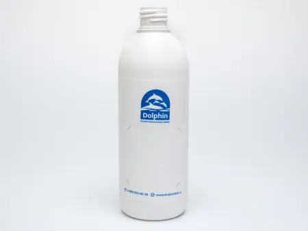 Фото №1 - Dolphin: Бутылка 0,5л круглая белая