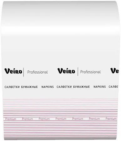 Фото №5 - VEIRO: Салфетки бумажные Z 1сл 250л 11.1х22.5см белые Premium для диспенсеров