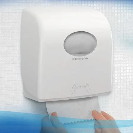 Kimberly-Clark: Полотенца бумажные Скотт Слимролл 1сл 190м/19,8 белые