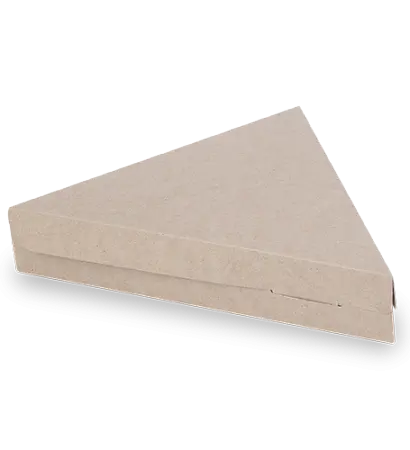 Фото №3 - Одноразовая продукция: Коробка бумажная для пиццы/пирога треугольная 224х224х200 OSQ PIE /пач.=100 шт.