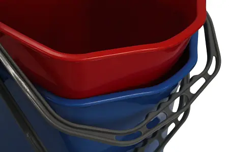 Фото №13 - Вик: Тележка 2х20л металл окрашенная + отжим Vclean