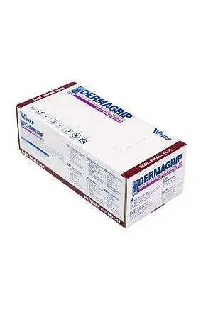 Фото №6 - Перчатки: латексные Dermagrip High Risk S неопудренные нестерильные синие /пач.=50 шт.