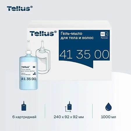 Фото №24 - ТОРК: Tellus Мыло SC1 1л гель для тела и волос Премиум светло-голубое