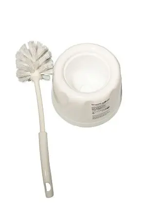 Фото №10 - Хозяйственный инвентарь: Ерш унитазный с подставкой пластик(комплект) SVIP Vogue белый