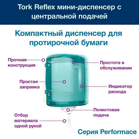 Фото №7 - Tork: Диспенсер М4 Reflex для полотенец Reflex ЦВ голубой