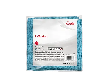 Фото №7 - Vileda: Салфетка ПВА Микро 35х38см голубая