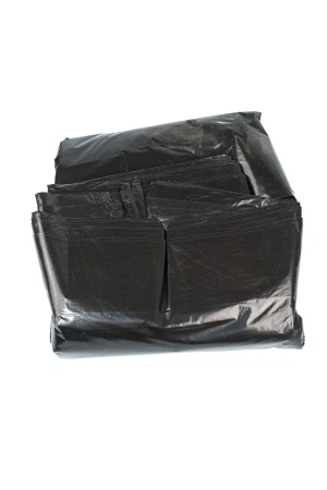 Фото №1 - Мешки для мусора: 250л 110х135 ПВД 80мкм со складкой черные