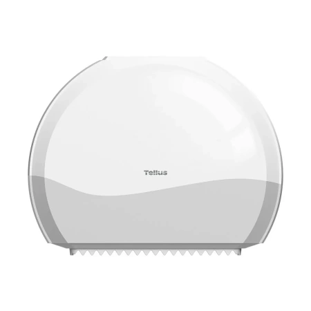ТОРК: Tellus Диспенсер TP2 Джамбо Wave мини для туалетной бумаги в рулонах пластик белый/серый