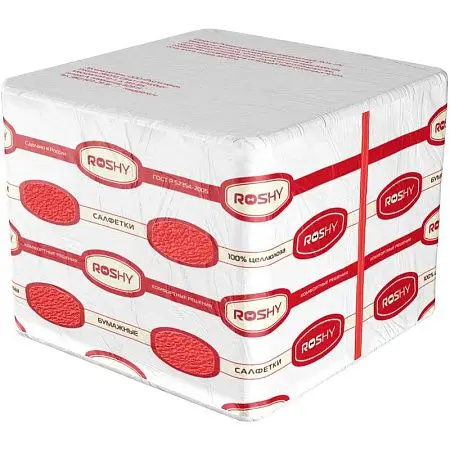 Фото №4 - Бумажные салфетки: столовые 1сл 250листов 33х33 Сыктывкар ROSHY красные