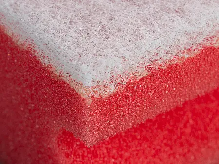 Фото №3 - Vileda: Губка 7х15см мягкая (бел.абразив) красный