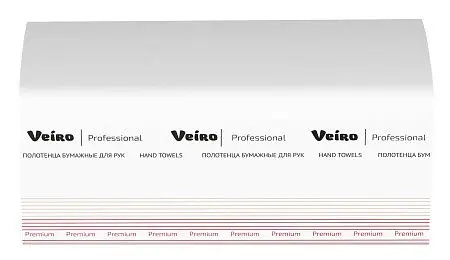 Фото №5 - VEIRO: Полотенца бумажные V 2сл 200л 21х21,6см Premium белые