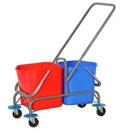 Фото №1 - Вик: Тележка 2х25л металл без отжима