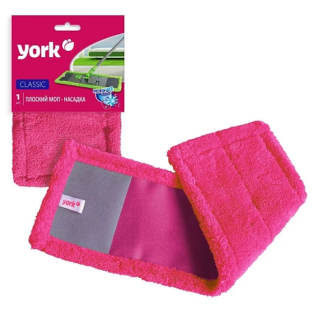 Фото №15 - Хозяйственный инвентарь: МОП насадка на швабру YORK Классик 42х13см плоский микрофибра