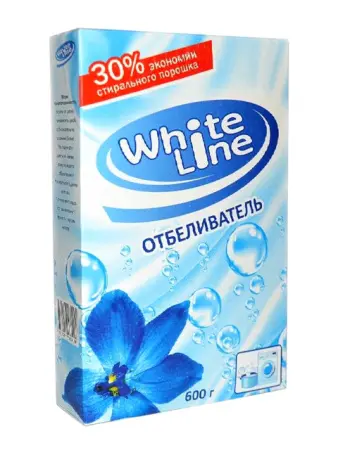 Отбеливатели(пятновыводители): WHITE LINE 600г Отбеливатель порошок, картонная коробка