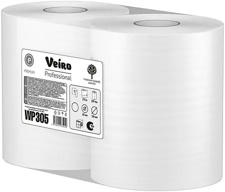 Фото №3 - VEIRO: Полотенца бумажные 1сл 180м/20 Basic натуральный