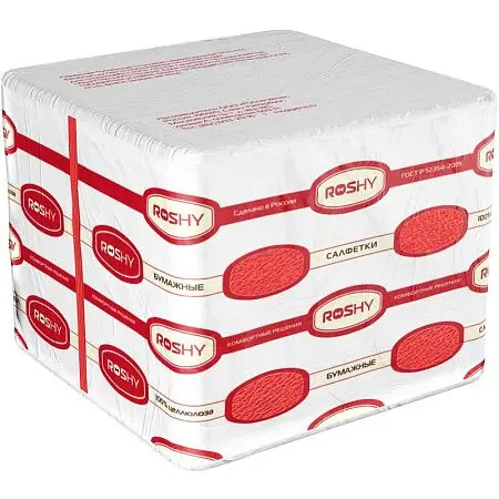 Фото №5 - Бумажные салфетки: столовые 1сл 250листов 33х33 Сыктывкар ROSHY красные