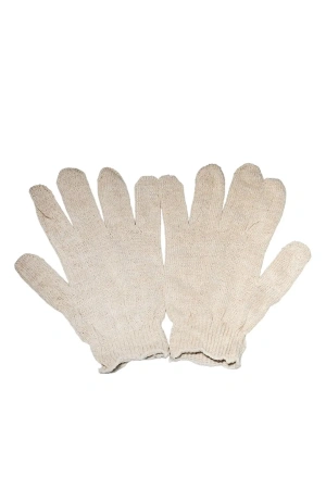 Фото №1 - Перчатки: х/б вязаные 4-х ниточные белые