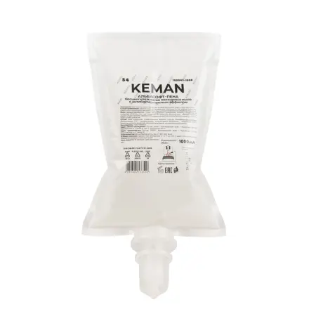 Кеман: Мыло жидкое 1000мл АЛЬБАСОФТ пенящееся с антибактериальным эффектом в картридже S4