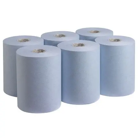 Kimberly-Clark: Полотенца бумажные Скотт Слимролл 1сл 190м/19,8 синие