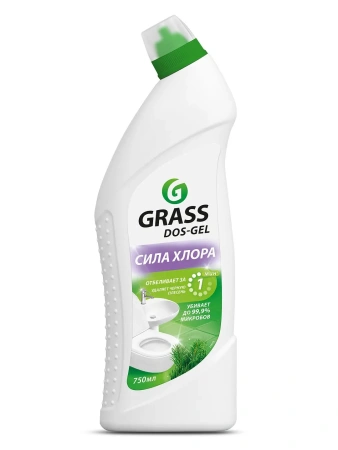 Grass: Дос гель 750мл чистящий для сантехники с активным хлором