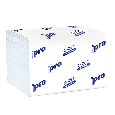 Фото №2 - Вик: Салфетки бумажные V 2сл 200л 16х21см с тиснением PROtissue