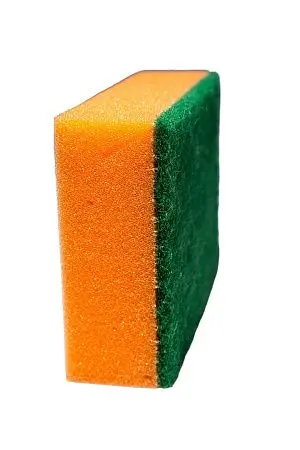 Фото №9 - Губки,скрабы: для посуды VCLEAN Гигант 14х9.5х4 поролон+абразив