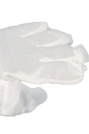 Фото №3 - Перчатки: полиэтиленовые L одноразовые /пач.=100 шт.