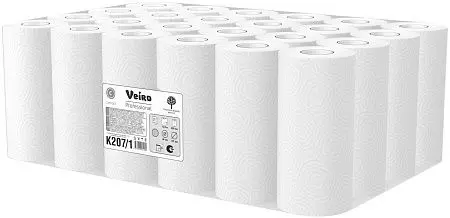 Фото №10 - VEIRO: Полотенца бумажные 2сл 12,5м/22 Comfort белые кухонные /пач.=2 шт.