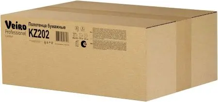 VEIRO: Полотенца бумажные Z 2сл 200л 22,5х21,3см Comfort белые