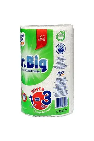 Фото №5 - Бумажные полотенца: 2сл 32,5м целлюлоза цвет белый Мягкий знак Мистер Биг