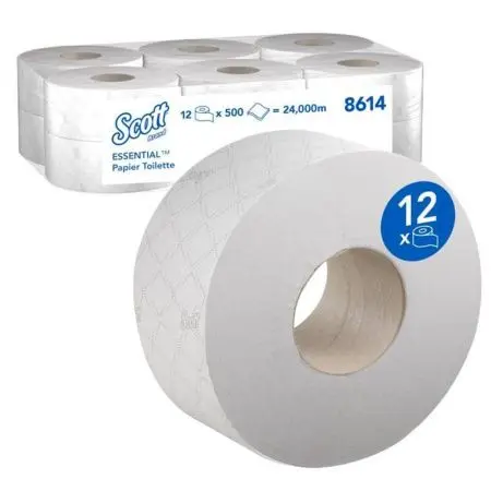 Kimberly-Clark: Бумага туалетная Скотт Джамбо 2сл 200м/9,0 белая