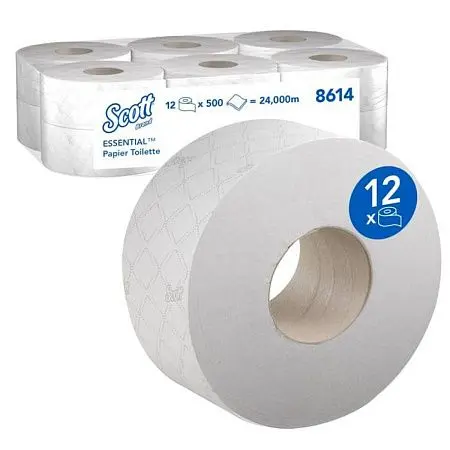 Фото №4 - Kimberly-Clark: Бумага туалетная Скотт Джамбо 2сл 200м/9,0 белая