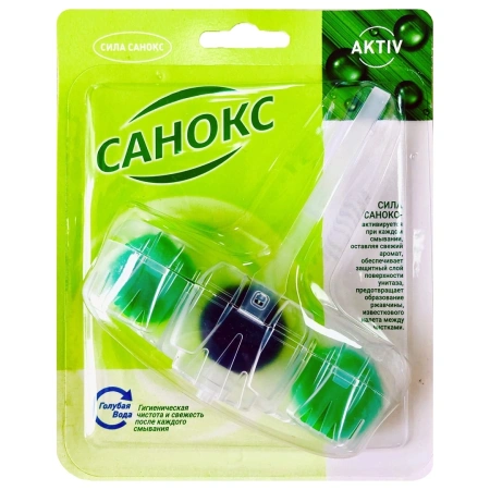Чистящее средство: САНОКС Color Fresh WC 40г подвеска в унитаз освежитель голубая вода