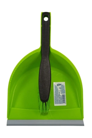 Фото №1 - Хозяйственный инвентарь: Совок для мусора YORK пластик с резин.кромкой +щетка-сметка Клип Центи в асс.