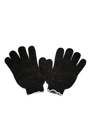 Фото №3 - Перчатки: х/б вязаные с ПВХ 4-х ниточные ЧЕРНЫЕ