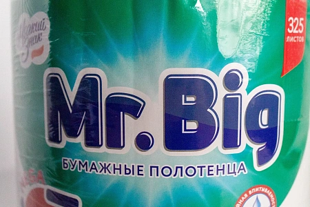 Фото №3 - Бумажные полотенца: 2сл 65м целлюлоза цвет белый Мягкий знак Мистер Биг