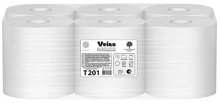 Фото №4 - VEIRO: Бумага туалетная 1сл 200м/9,5 Comfort белый
