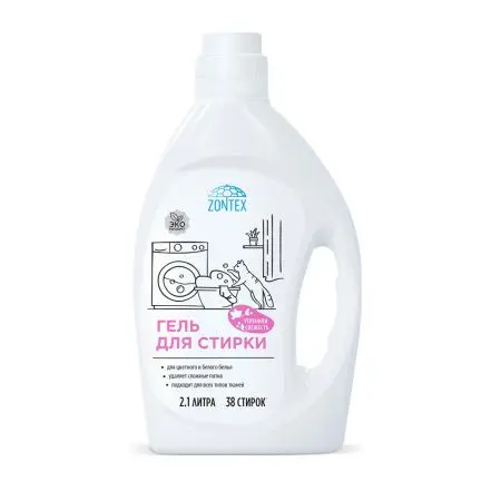 ZONTEX 2.1л Гель для стирки всех типов тканей Утренняя Свежесть