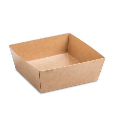 Одноразовая продукция: Контейнер бумажный 550мл 114/ 13х114/130х40/49 OSQ SMARTPACK 550 крафт /пач.=50 шт.