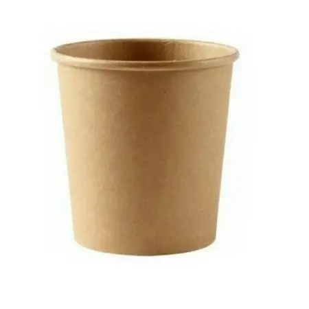 Фото №1 - Одноразовая продукция: Контейнер бумажный 450мл суповой крафт /пач.=60 шт.