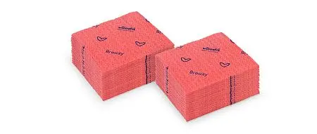 Фото №4 - Vileda: Салфетка Бризи 35,5x35см красная