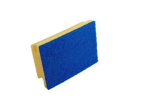 Фото №4 - Vileda: Губка 13х16,5см для ванной (син.абразив)