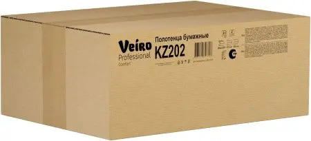 VEIRO: Полотенца бумажные Z 2сл 200л 22,5х21,3см Comfort белые