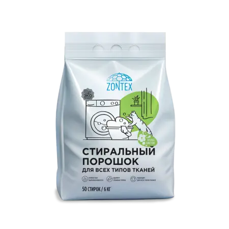 Vortex: ZONTEX 6кг Стиральный порошок Вальс Цветов для всех типов тканей