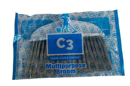 Фото №6 - Вик: Метла с рукояткой 142 см д22см серая MRY