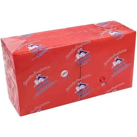 Фото №5 - Бумажные салфетки: столовые 2сл 250листов 24х24 Сыктывкар ROSHY красные