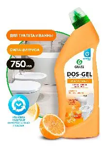Grass: Дос гель 750мл чистящий для сантехники Сила цитрусов