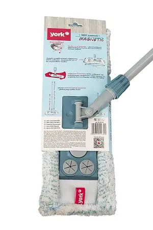 Фото №8 - Хозяйственный инвентарь: Швабра YORK Магнетик с телескопической рукояткой 145см