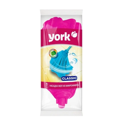 Хозяйственный инвентарь: МОП насадка на швабру YORK Классик микрофибра в асс.